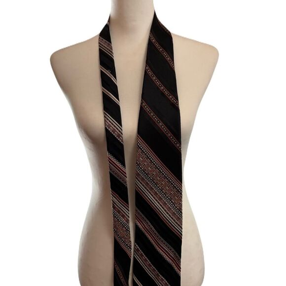 Set of 3 Vintage Ties | Blair, Damon, Oscar de la Renta | Silk | Floral & Ornate - Picture 2 of 11